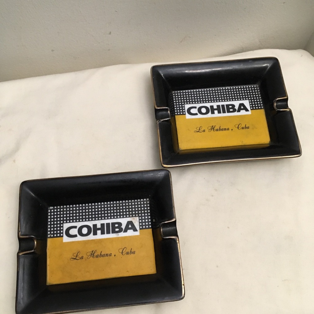 Cohiba La Habana Cuba Ashtray Cigar White Ash Multicolored